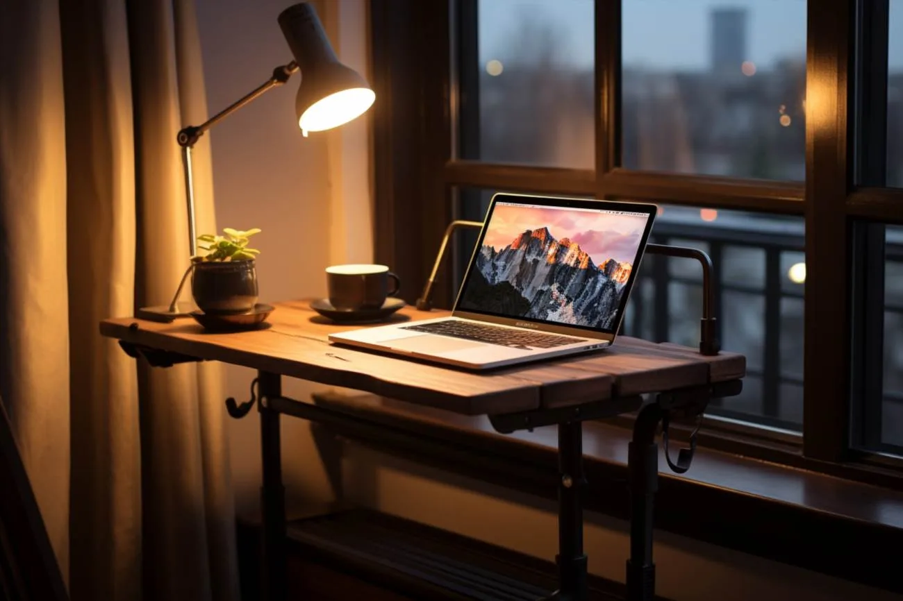 Állítható magasságú laptop asztal